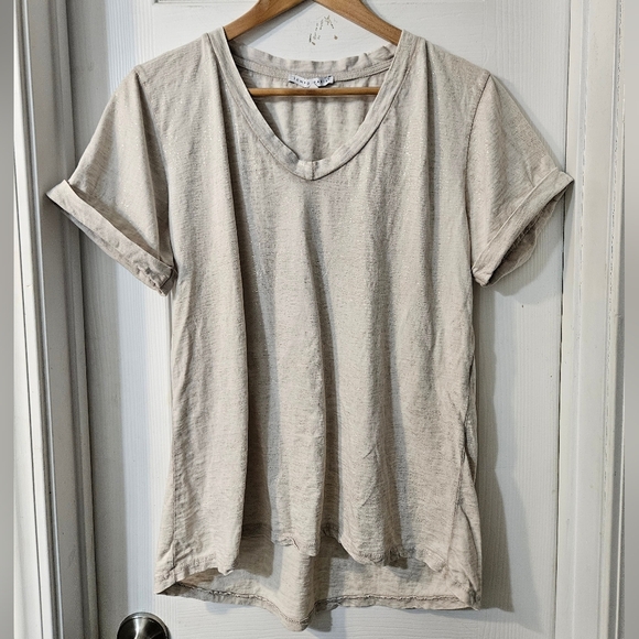 TEMPO PARIS V NECK T SHIRT - Picture 1 of 8